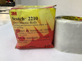3M Scotch 2210 Vinyl Mastic Roll Tape Lot Of 2