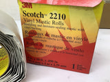 3M Scotch 2210 Vinyl Mastic Roll Tape Lot Of 2