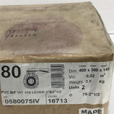 Cepex 80 PVC B/F Vit 316 Lever Butterfly Valve Citon 2" & 2 1/2" 400x300x140