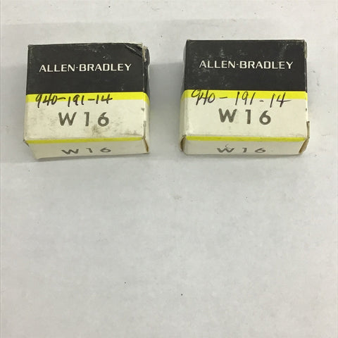 Allen-Bradley W16 Overload Heater Element Lot Of 2