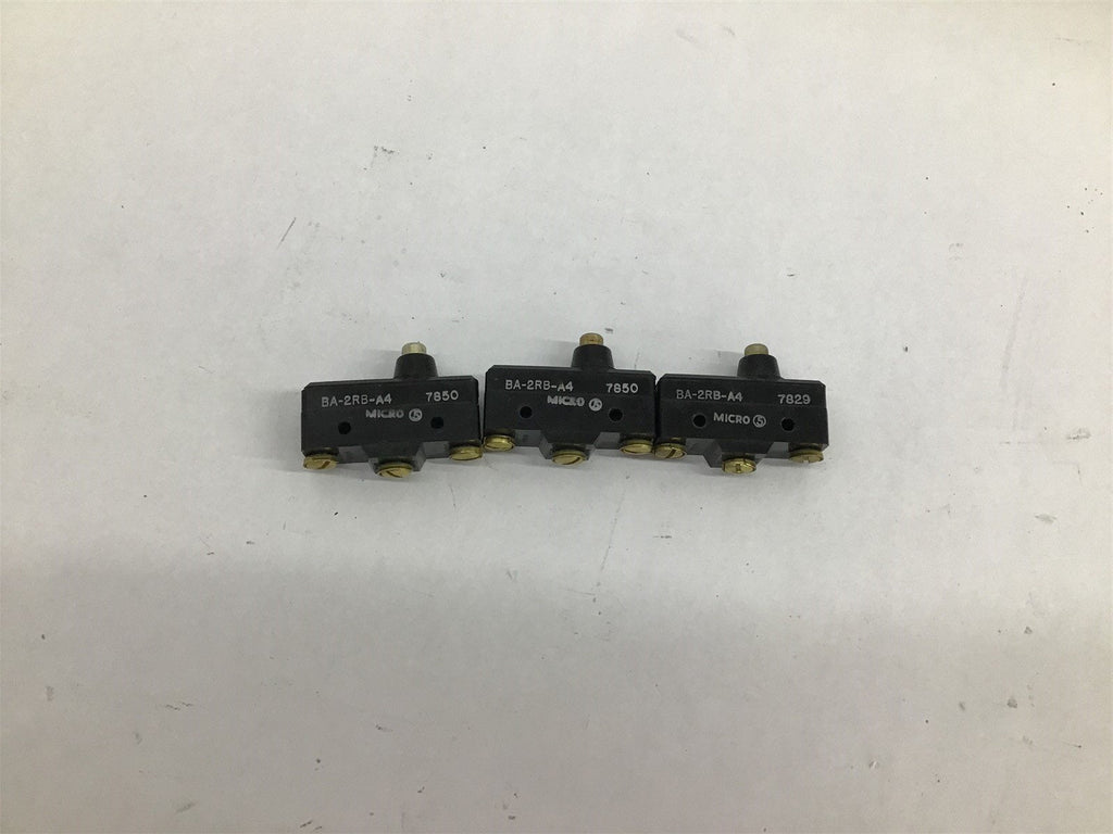 Honeywell BA-2RB-A4 Microswitch Snap Action Lot Of 3