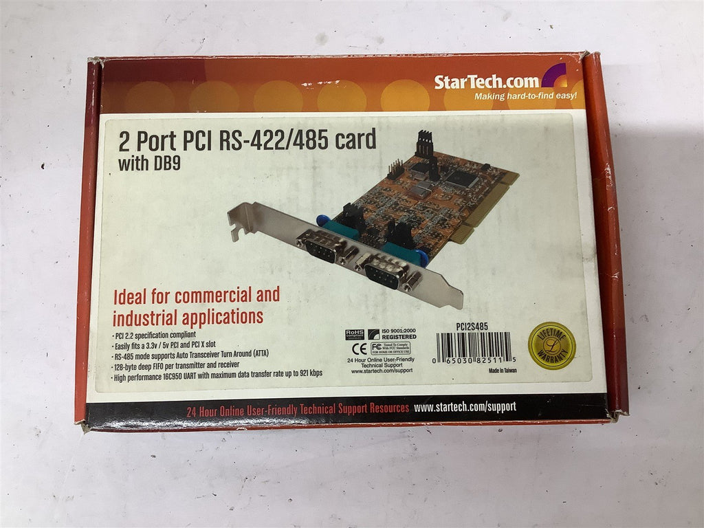 Star Tech 2 Port PCI RS-422/485 Card W/ DB9