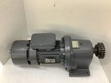 MGM 80B4 Motor 0.90 kW 277/480V 1680 RPM W/ Rossi Motoriduttori Gear Reducer