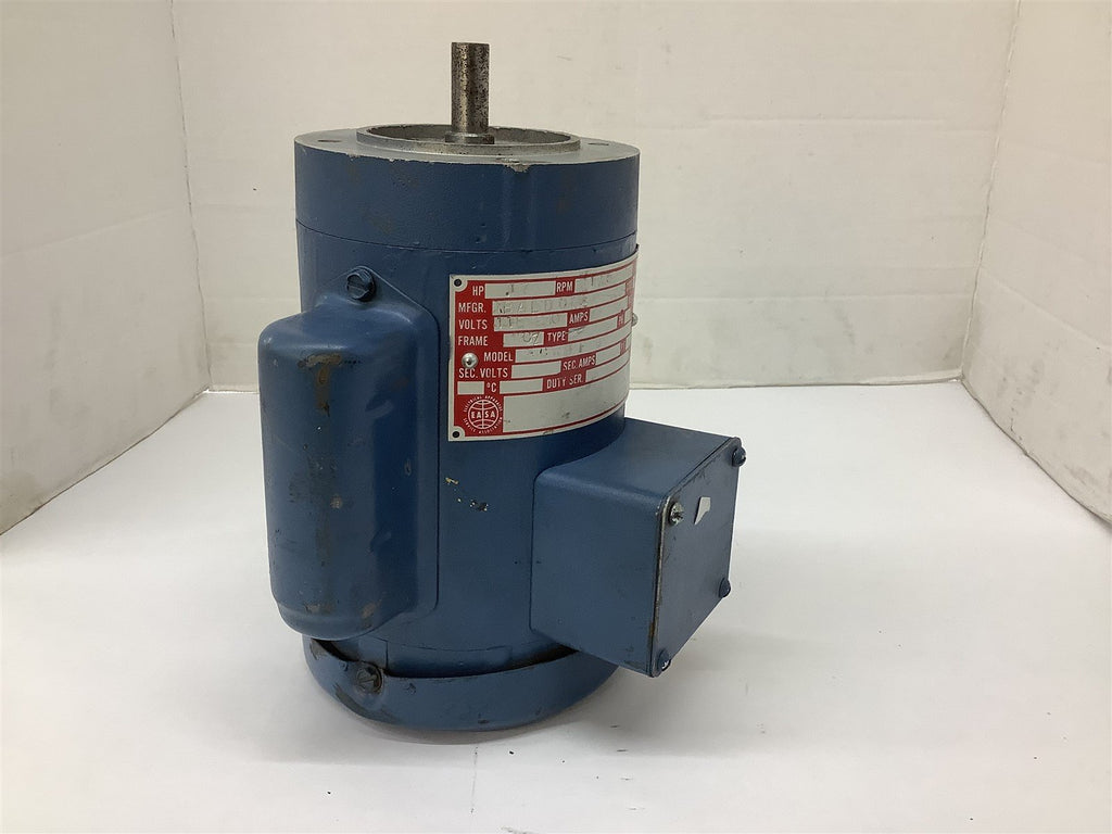 Baldor ACRTFB Ac Motor .17 Hp 115 230 V 1800 Rpm 4P Fr 42CZ Footless