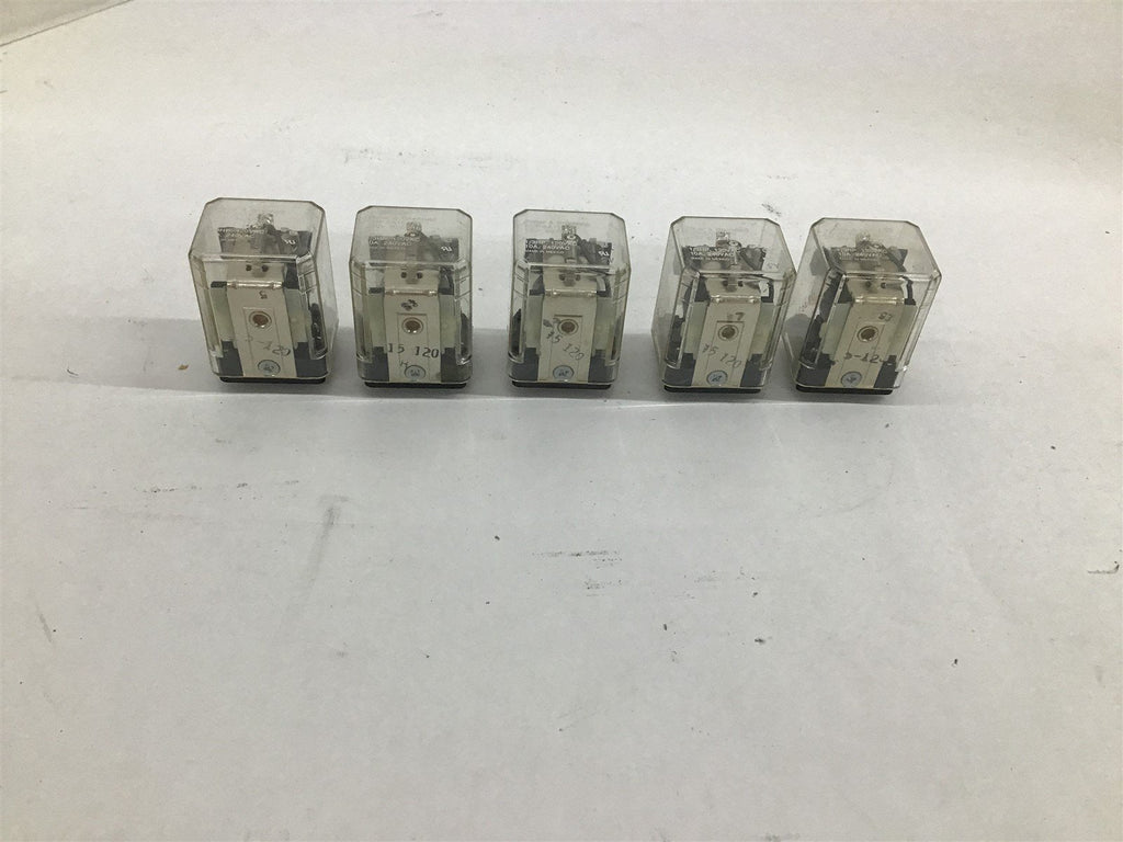 Potter & Brumfield KUP-5A15-120 Relay 120V 50/60Hz Lot Of 5