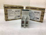 Siemens 5SJ4211-7HG41 Miniature Circuit Breaker 240V 5A 2Pole Lot Of 2