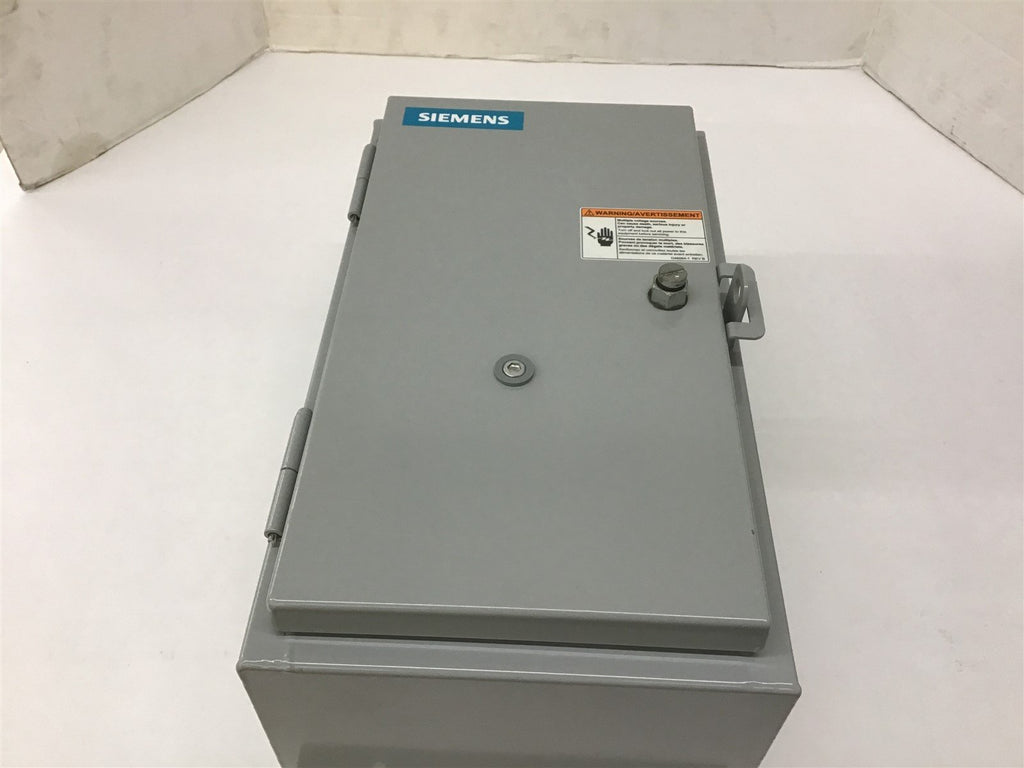 Siemens Nema 12/3R Enclosure Length 14-3/16" Width 8-1/8" Height 6"