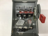 General Electric TH3361R Safety Switch 30A 600VAC 250vdc 50/60Hz