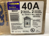 Square D QO2L40RBCP Circuit Breaker Load Center 40 Amp 120/240 Volts