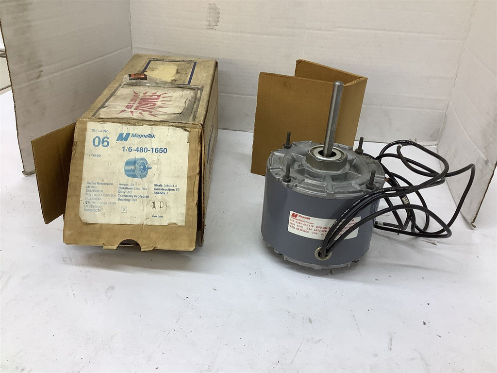 Magnetek DM2E003K Motor 1/6HP 1650RPM 480V 60HZ 3PH