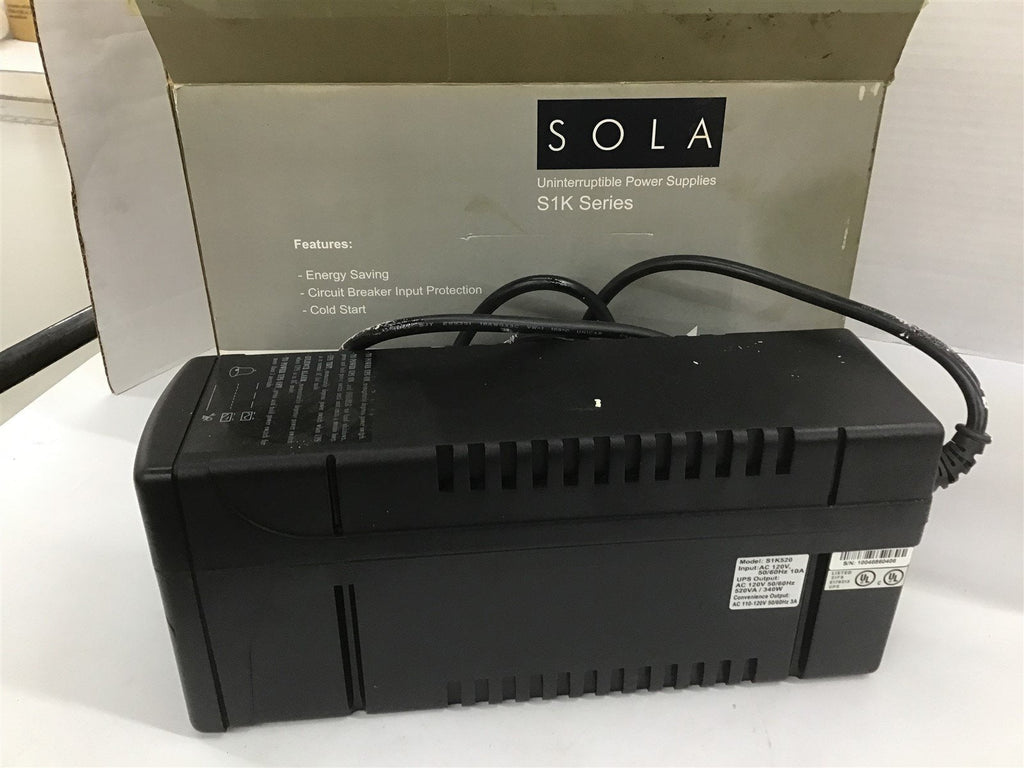 Sola S1K520 Power Supply AC 120V 10 amp Input