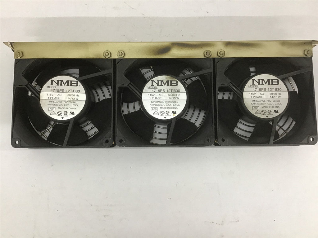 NMB 4715PS-12T-B30 Fan 115 V 60HZ Single Phase Lot of 3 Mounted
