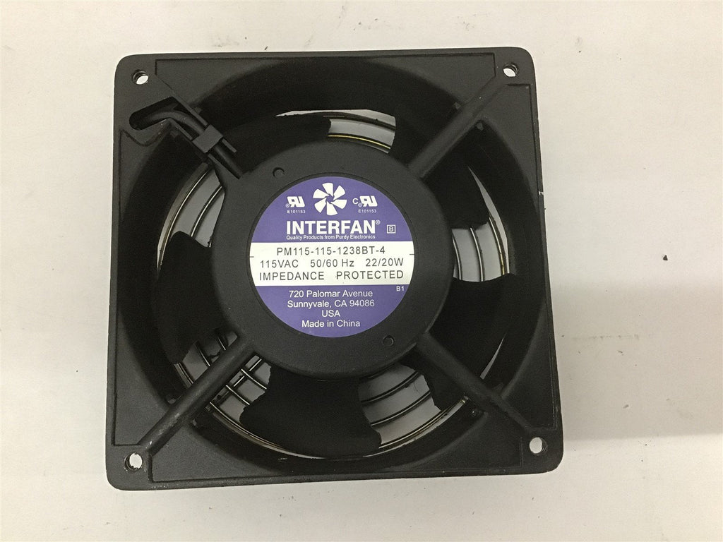 Interfan PM115-115-1238BT-4 Enclosure Fan 115 V 60HZ 20 W