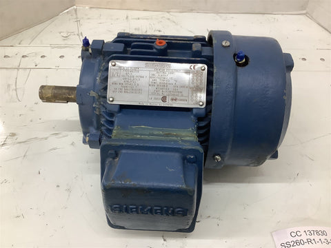 Siemens 1LA91444YK60 1HP 230/460V 1715RPM FR143T 3PH 60HZ TEFC