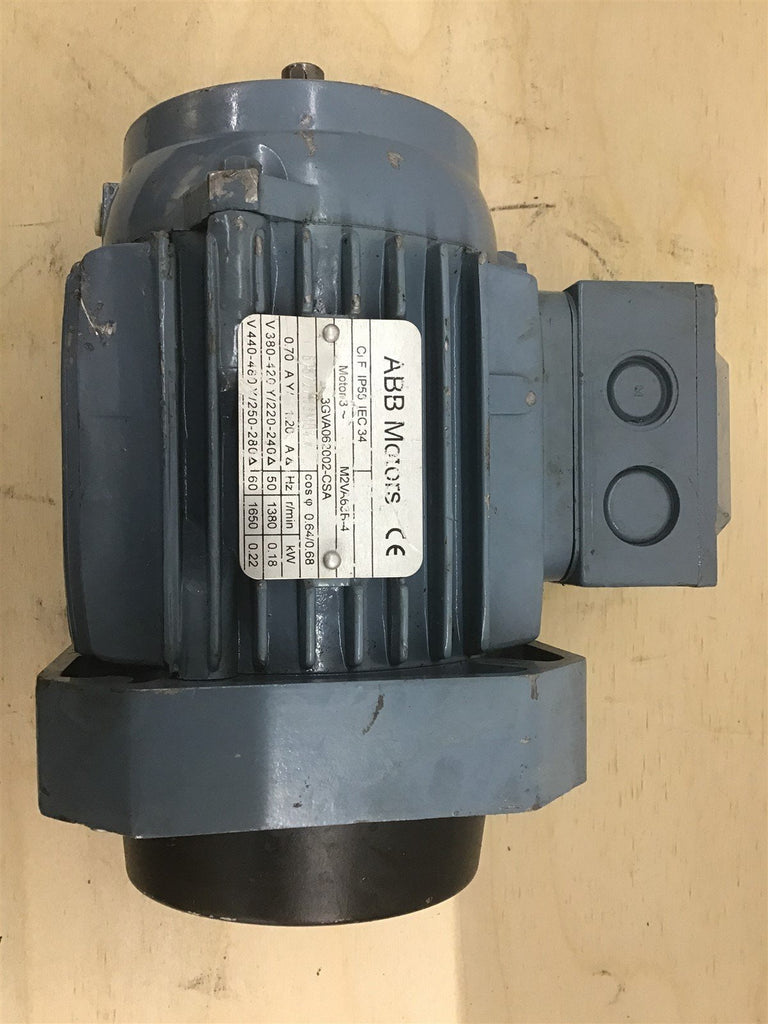 ABB Motors M2VA635-4 0.22kW 440-480/250-248V 1650RPM 3PH 60Hz