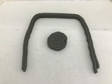 Tsubaki Double Roller Chain RS35 Three Separate Pieces L 7' 9" W 3/4"
