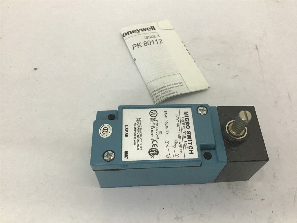 Honeywell LSP3K Micro Switch Limit Switch 600 Vac 10 Amp