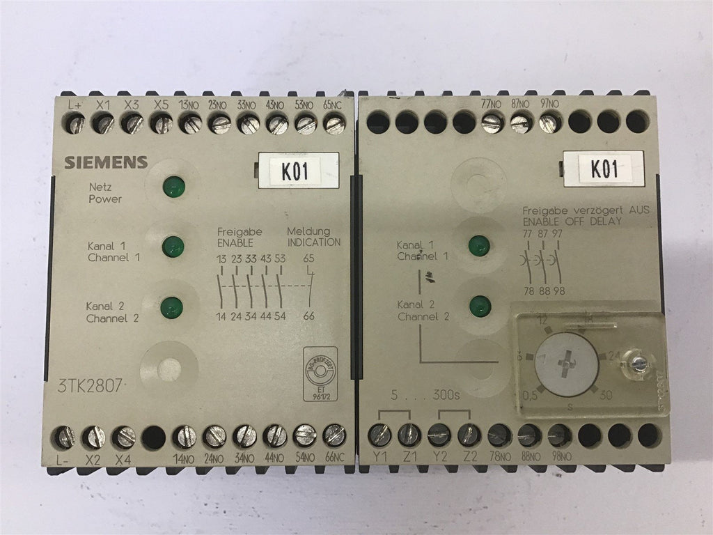 Siemens 3TK2807-0BB4 Contractor Combination For Safety Circuit DC 24 V