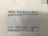 Omron R88A-MCW151-DRT-E 1.5Axis Motion Option Card Source 24 VDC 0.2A