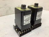 Macromatic SS 51622-10B Timing Relay 120 V 10 Amps Lot of 2 with Base