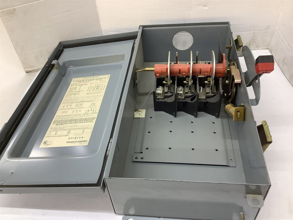 Square D HU363AWK Safety Switch 10" W 20" T 6-1/2" L