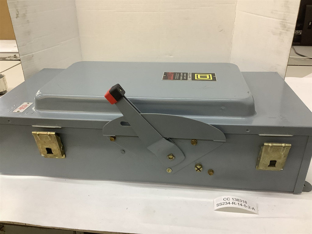 Square D HU364AWK 200A 600Vac 150HP 27-1/2" T 13" W 9" L