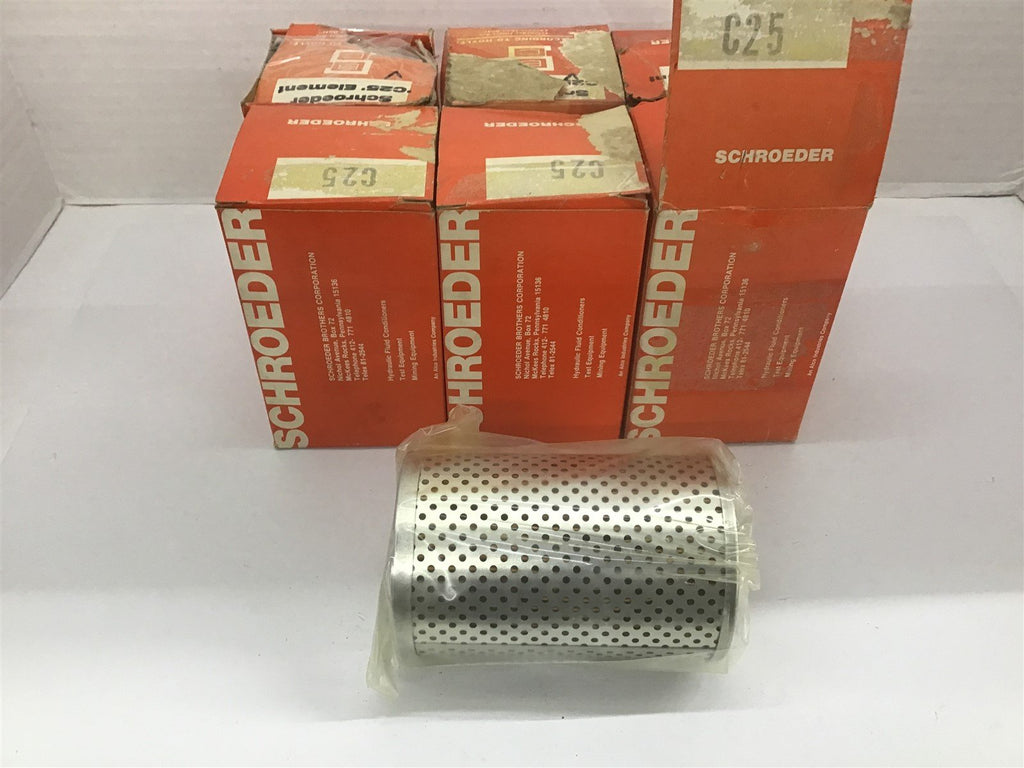 Schroeder C25 Filter Lot of 6