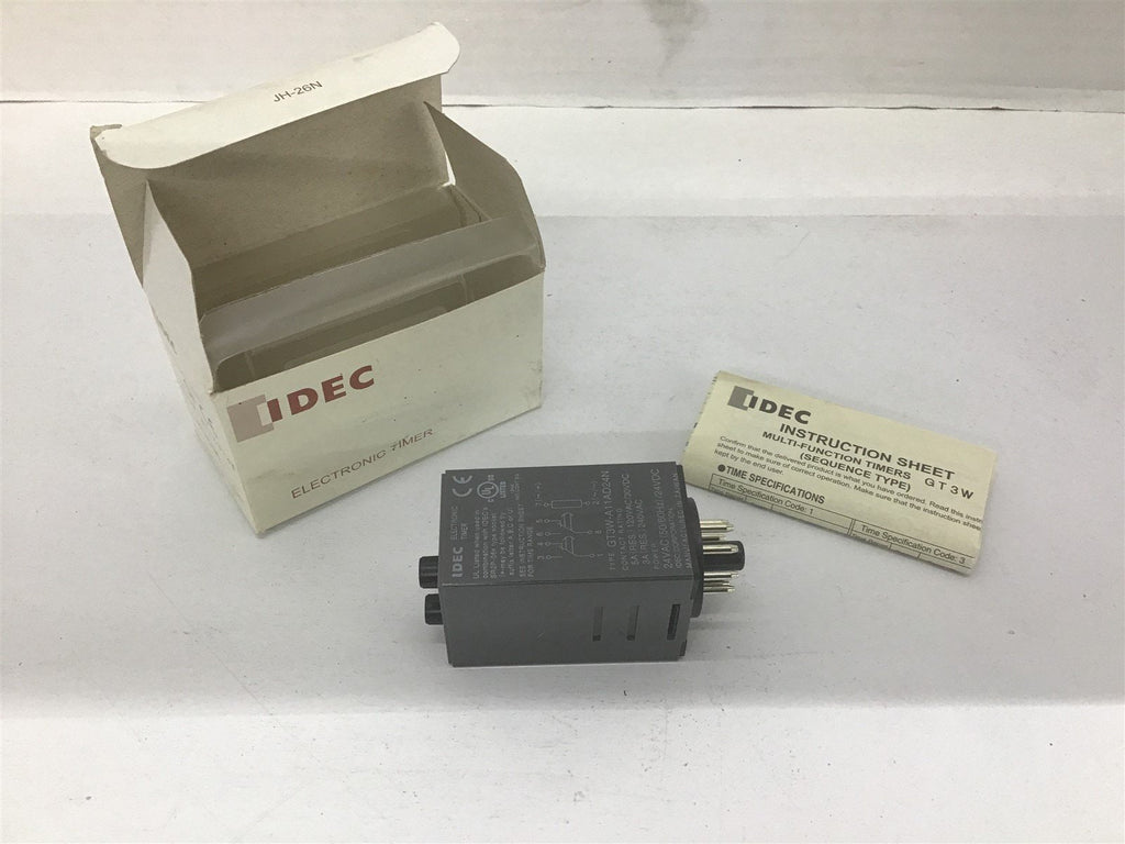 IDEC GT3W-A11AD24N Electronic Timer 24 Vac Lot Of 3