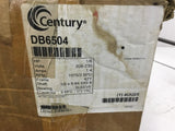 Century DB6504 Ac Motor 1/6 Hp 208-230 V 1075-3SPD Rpm 6P Fr 42Y 1 Ph 60/50 Hz