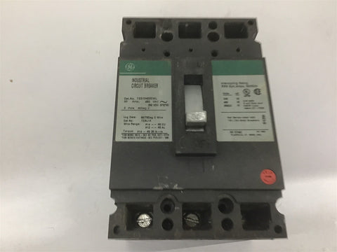 GE TED13403WL Molded Case Circuit Breaker 30 AMP 480 VAC 250 VDC 3 Pole