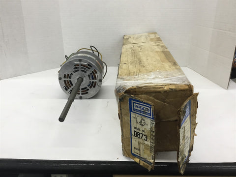 Fasco D873 Ac Motor 1/2 Hp 230 V 1200 Rpm 6P 60 Hz Footless