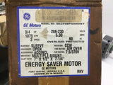GE 5KCP39PGA854ET AC Motor 3/4 Hp 208-230 V 1200 Rpm 6P 60 Hz OPEN Footless