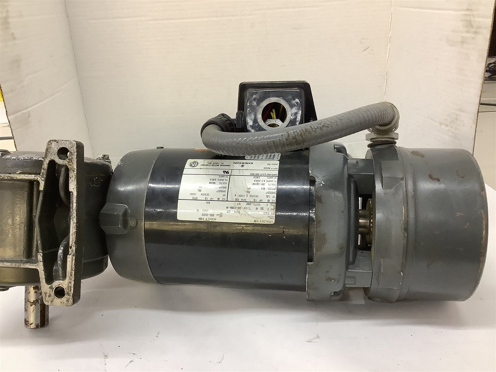 Emerson E188A AC Motor 1-1/2HP 208-230/460V 1730RPM B145T 3PH 60HZ TE ENC