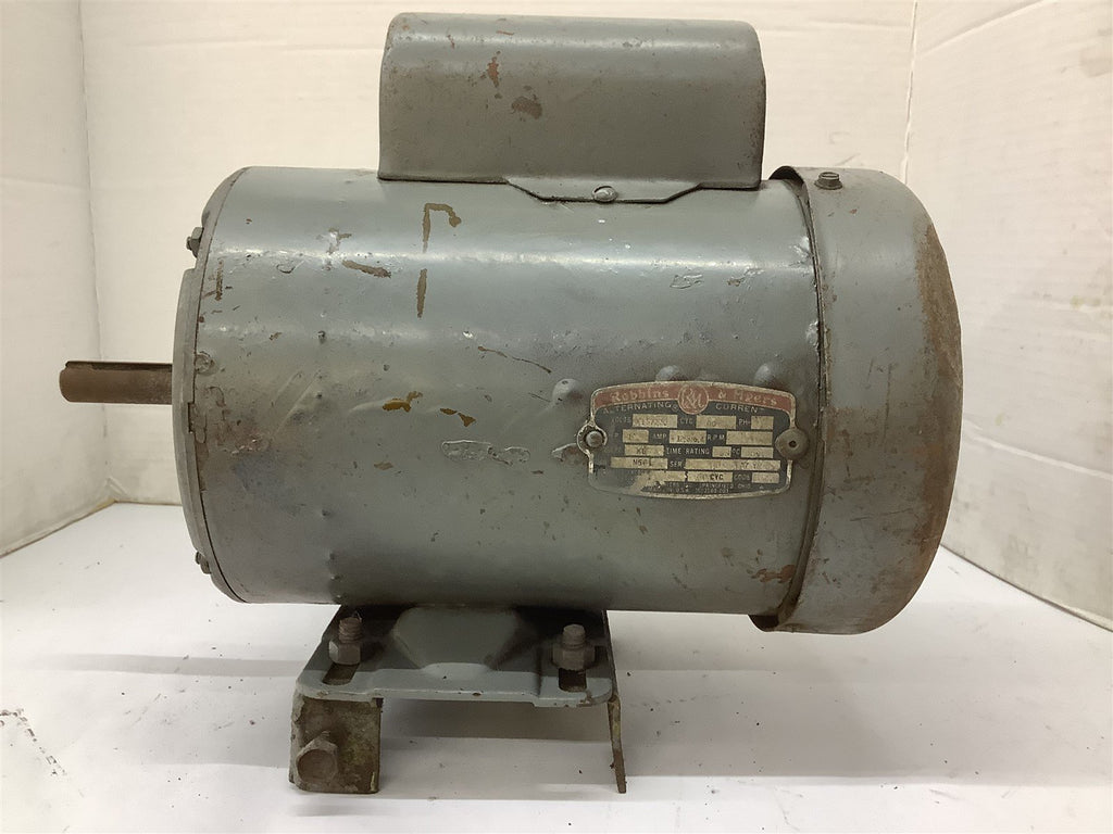 Robbins And Myers AC Motor 1HP 115/230V 1725RPM N561 FR 1PH 60HZ