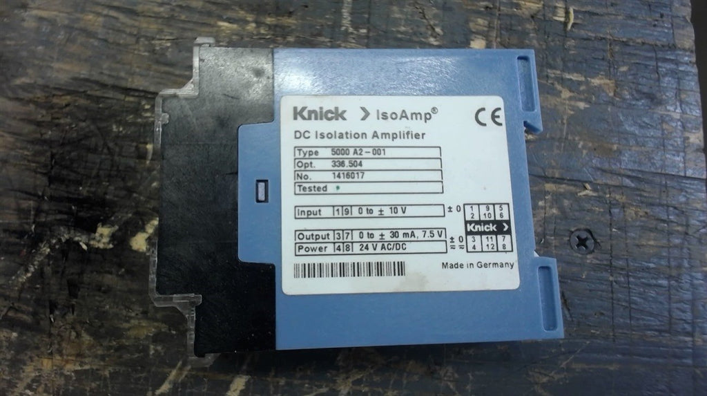 1-Knick Dc Isolation Amplifier, Type 5000 A2-001 Opt 336.504