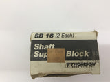 Thomson SB16 Shaft Support Block Lot Of 2