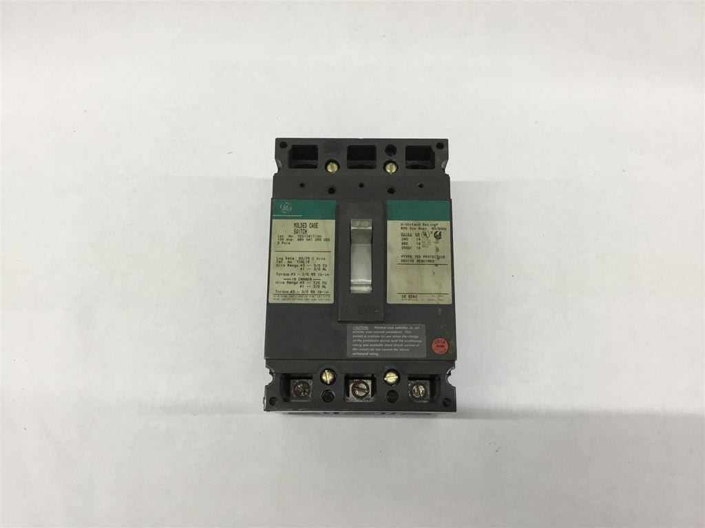 GE TED134YT100 Circuit Breaker