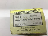 Electro-Rail ERS-6 3Pole 15AMP Brush Trolley 300V 50/60HZ