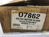Water Motor F-2 07862 Alarm With Strainer Model