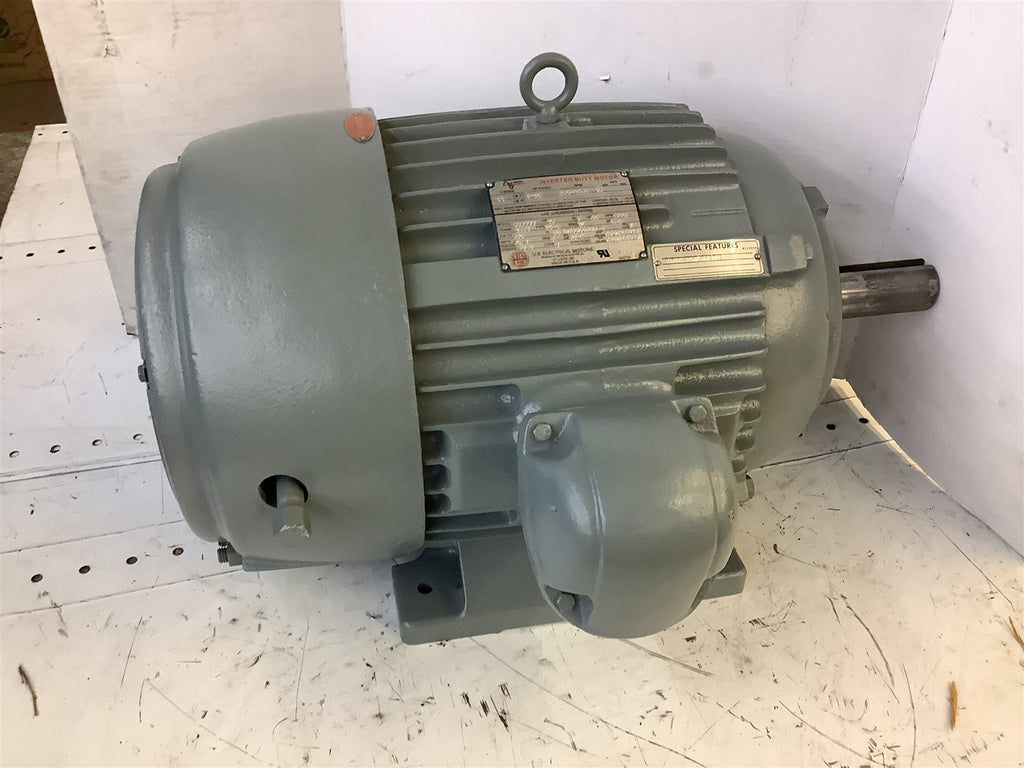 US Motors 657777 Inverter Duty Motor 25HP 460V 1775RPM 284T FR 3PH ENCL-TE