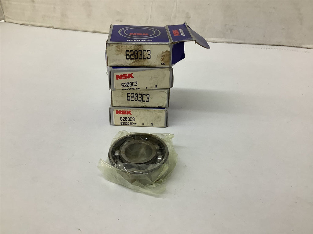 NSK 6203C3 Ball Bearing Lot Of 4