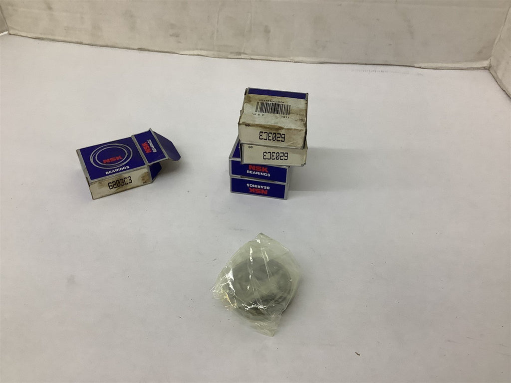 NSK 6203C3 Ball Bearing Lot Of 5
