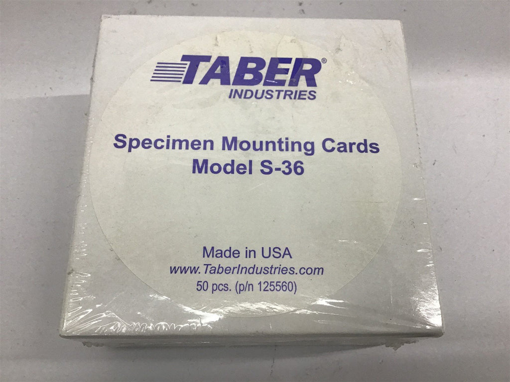 Taber Industries Specimen Mounting Cards model S-36 Lot Of 2