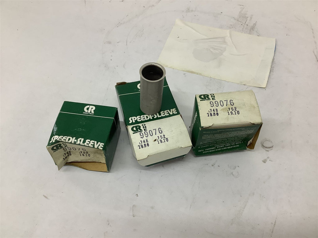 CR One 99076 Speedi Sleeve 3/4" ID x 2" L Shaft Repair Sleeve Lot Of 3