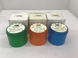 Telemecanique XVA-LC3 Stack Light Lens Set Of 3 1 Orange 1 Green 1 Blue