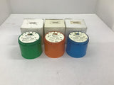 Telemecanique XVA-LC3 Stack Light Lens Set Of 3 1 Orange 1 Green 1 Blue