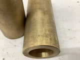 Brass Bushing 25-1/4mm ID x 38 mm OD x 101-3/4mm L Lot Of 2
