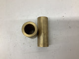 Brass Bushing 25-1/4mm ID x 38 mm OD x 101-3/4mm L Lot Of 2