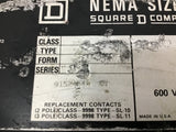 Square D 8502 SGO 2S1 Size 5 Starter 600 volts 480 volt Coil