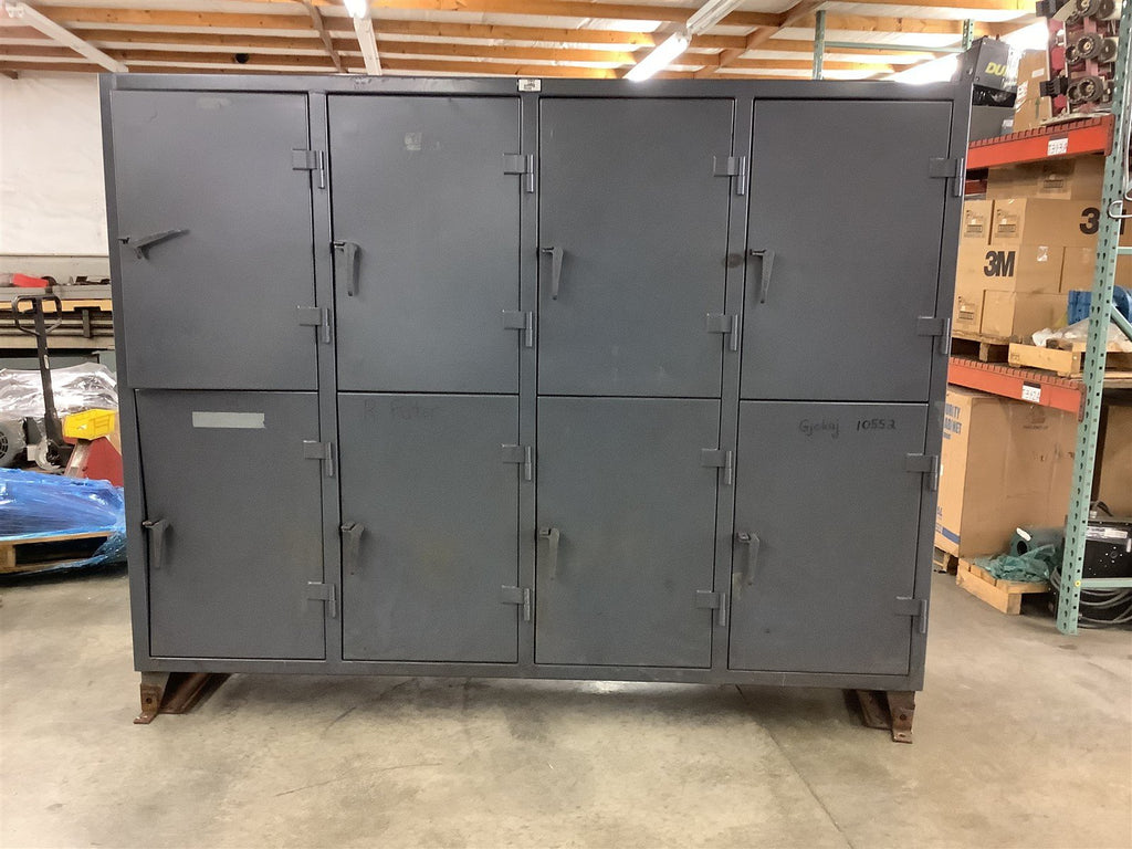 Stronghold 8 Locker Cabinet 8'-2" W x 6-1/2' T x 2' L